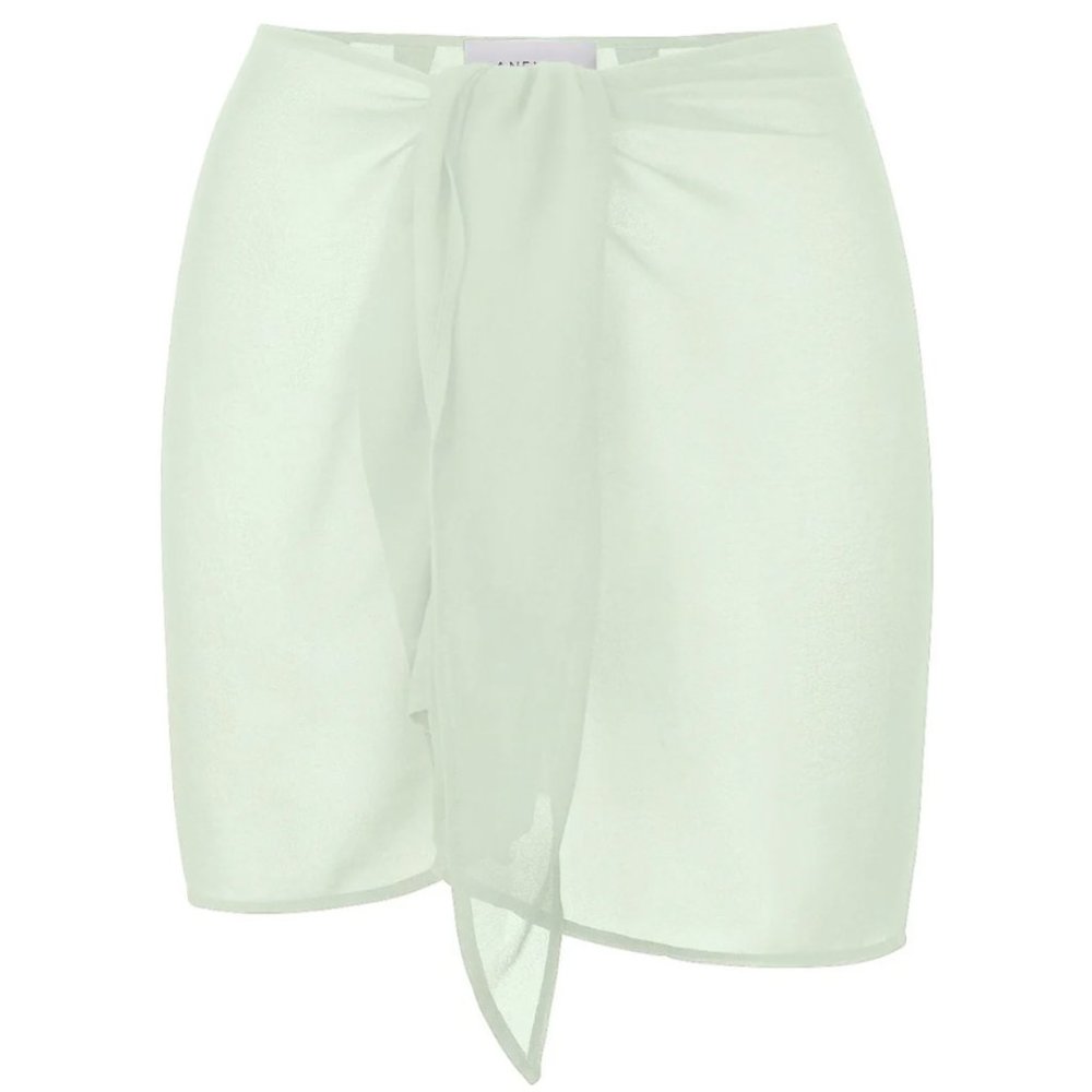 Anemos The Wrap Mini Skirt in Sheer Eco-Chiffon
